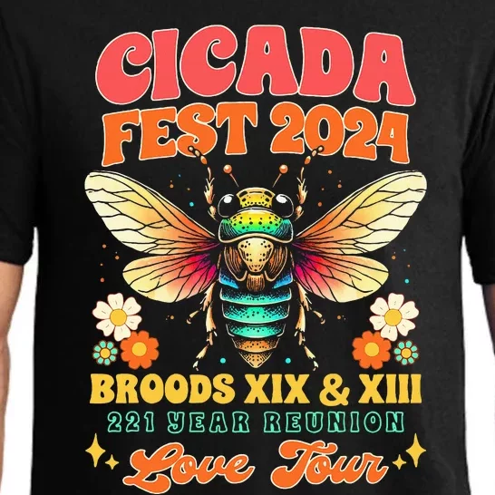 Cicada Lover Cicada Fest 2024 Broods Xix & Xiii Pajama Set