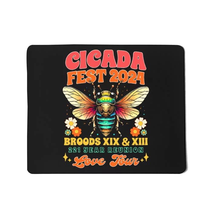 Cicada Lover Cicada Fest 2024 Broods Xix & Xiii Mousepad