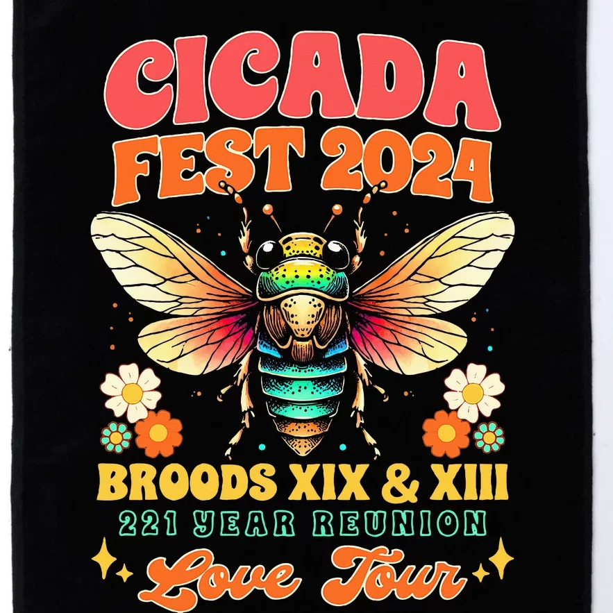 Cicada Lover Cicada Fest 2024 Broods Xix & Xiii Platinum Collection Golf Towel