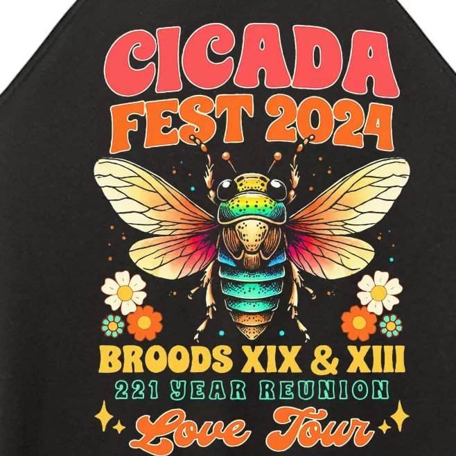 Cicada Lover Cicada Fest 2024 Broods Xix & Xiii Women’s Perfect Tri Rocker Tank