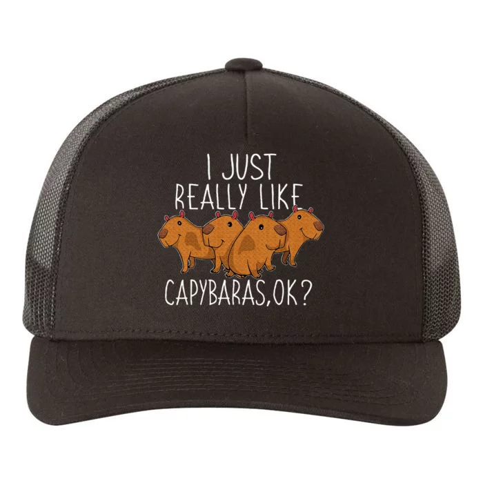 Capybara Lover Yupoong Adult 5-Panel Trucker Hat