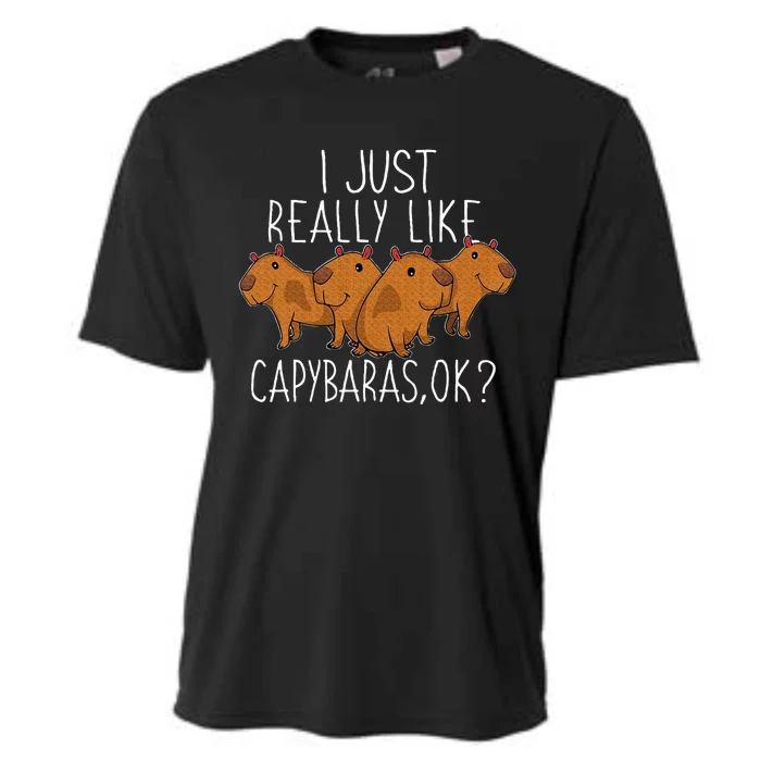 Capybara Lover Cooling Performance Crew T-Shirt