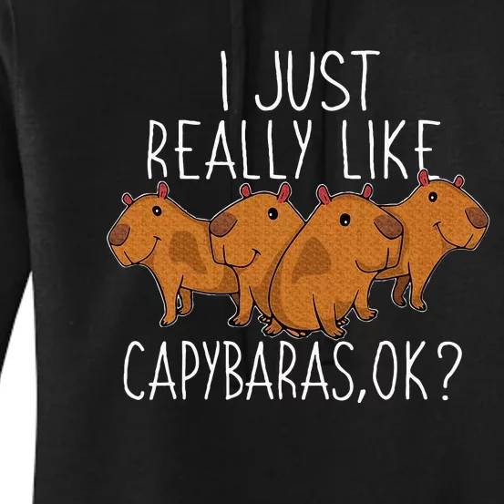 Capybara Lover Women's Pullover Hoodie