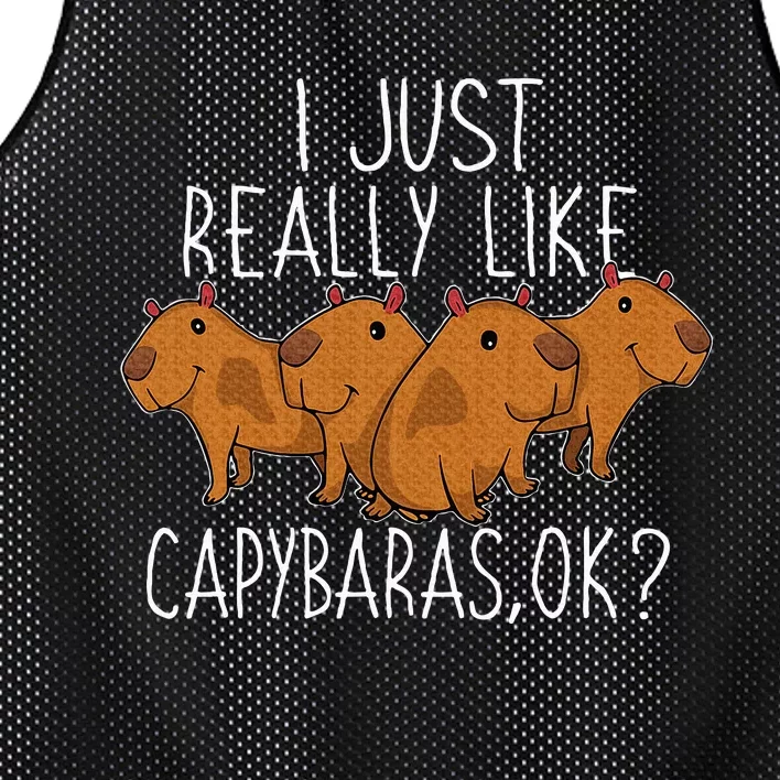 Capybara Lover Mesh Reversible Basketball Jersey Tank