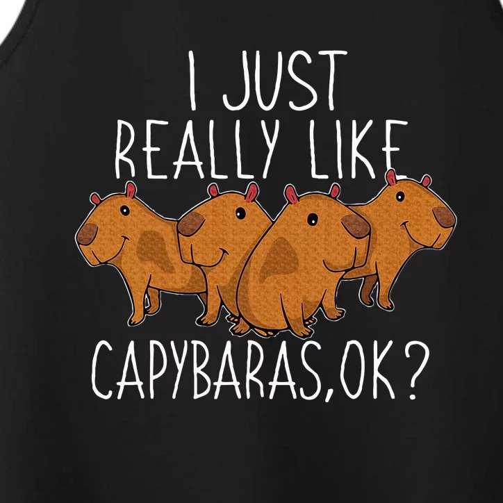 Capybara Lover Performance Tank