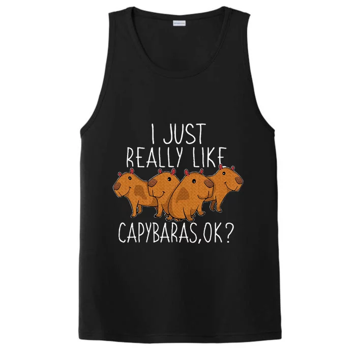 Capybara Lover Performance Tank