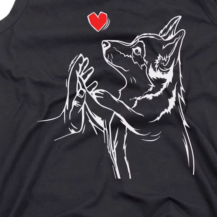 Corgi Love Cute Corgi Dog Girl Tank Top