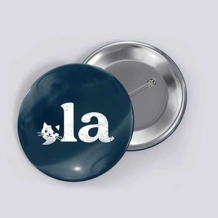 Comma La Cat Retro Vote Kamala Harris 2024 Button