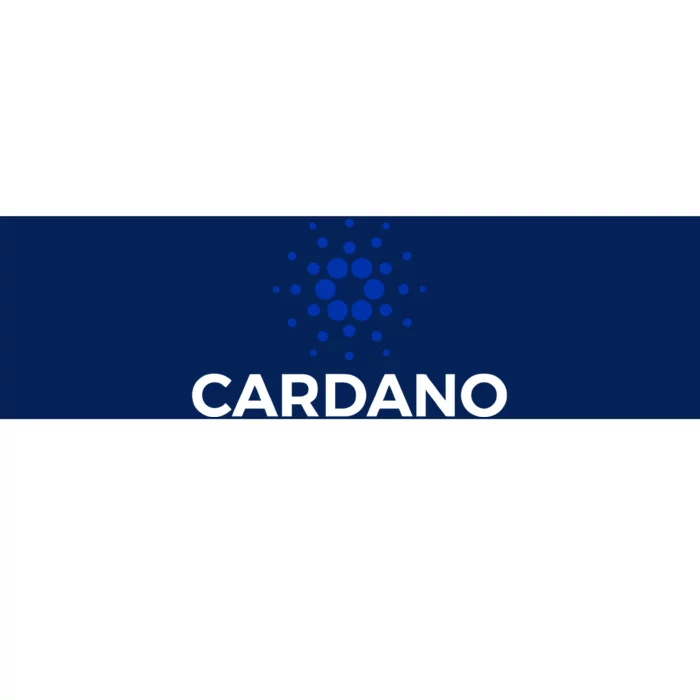 Cardano Logo Crypto Coin Blockchain Bumper Sticker