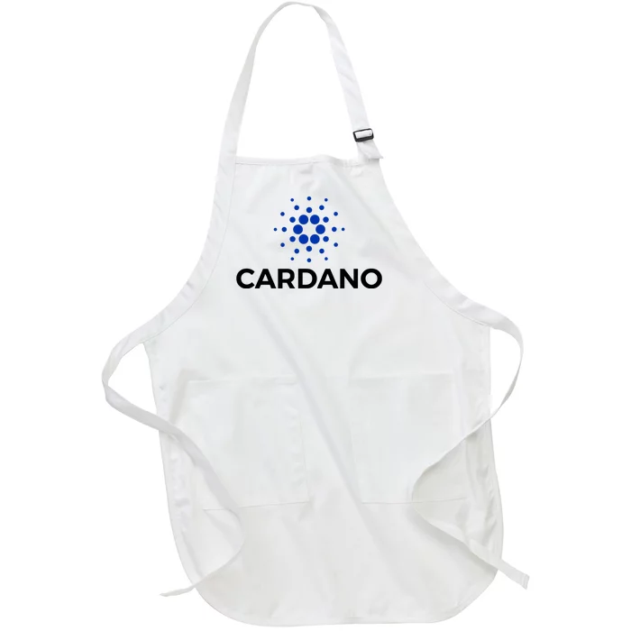 Cardano Logo Crypto Coin Blockchain Full-Length Apron With Pocket