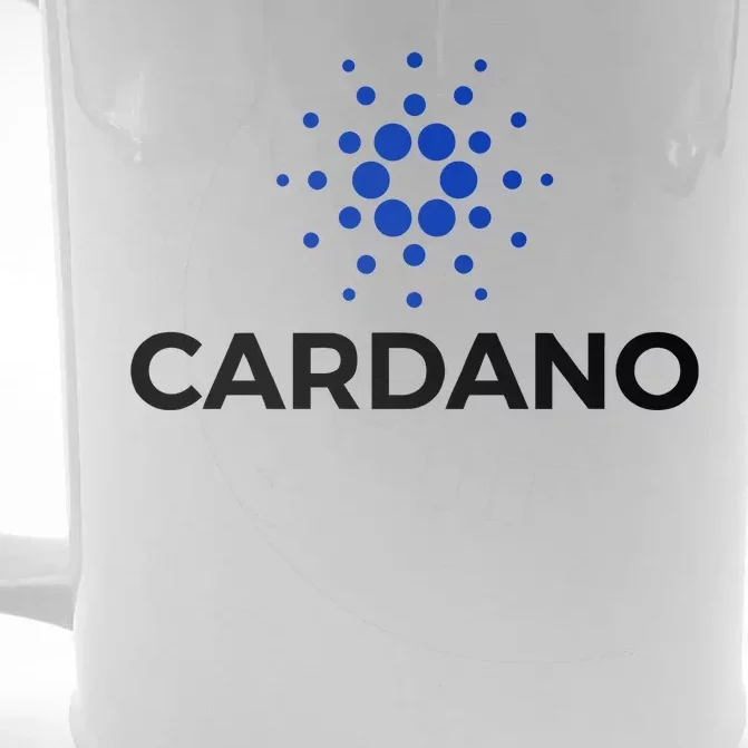 Cardano Logo Crypto Coin Blockchain Front & Back Beer Stein