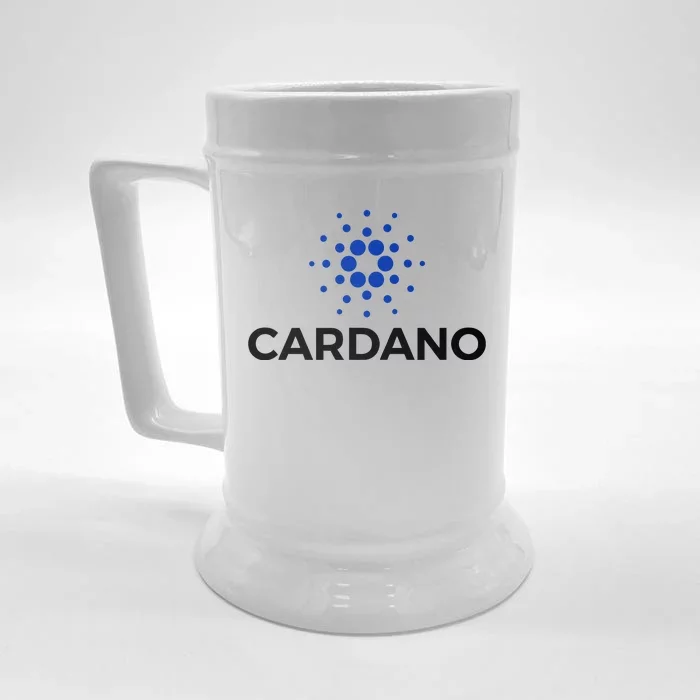 Cardano Logo Crypto Coin Blockchain Front & Back Beer Stein