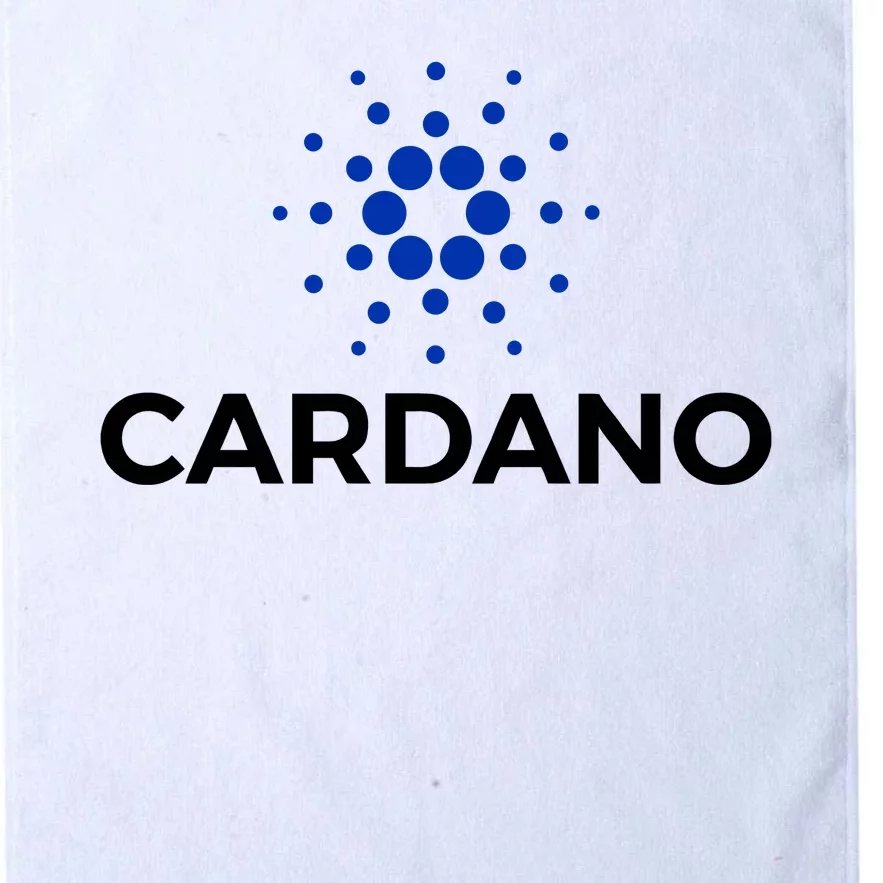 Cardano Logo Crypto Coin Blockchain Platinum Collection Golf Towel