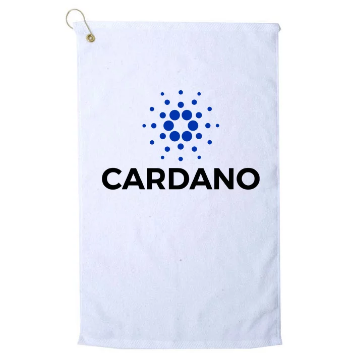 Cardano Logo Crypto Coin Blockchain Platinum Collection Golf Towel