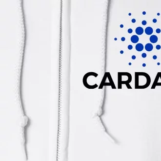 Cardano Logo Crypto Coin Blockchain Full Zip Hoodie