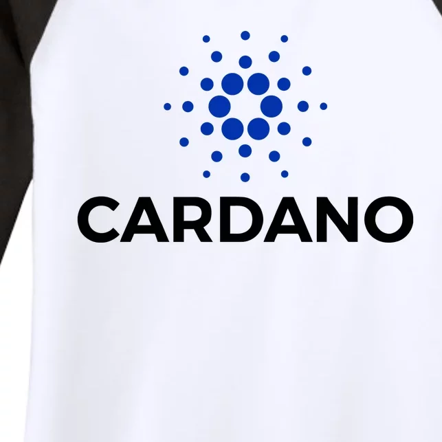 Cardano Logo Crypto Coin Blockchain Women's Tri-Blend 3/4-Sleeve Raglan Shirt