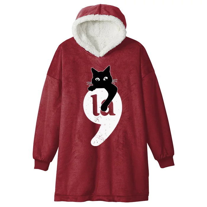 Comma La Cat Kamala Harris Hooded Wearable Blanket