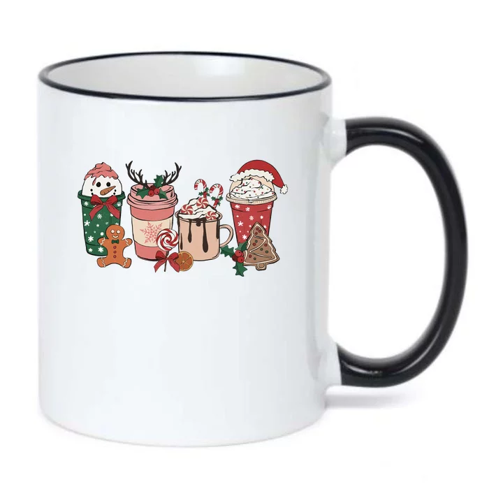 Christmas Latte Cute Comfort Black Color Changing Mug