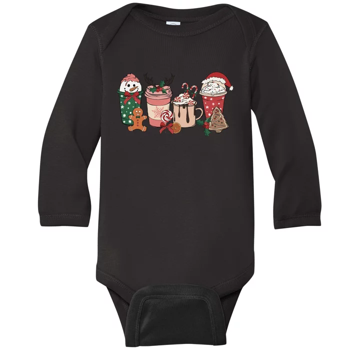 Christmas Latte Cute Comfort Baby Long Sleeve Bodysuit