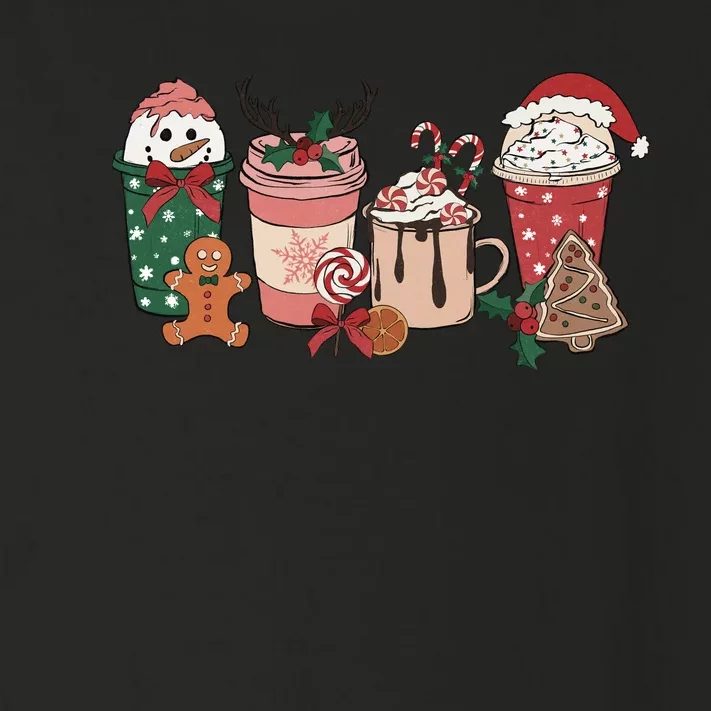 Christmas Latte Cute Comfort Toddler Long Sleeve Shirt