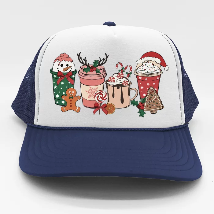 Christmas Latte Cute Comfort Trucker Hat