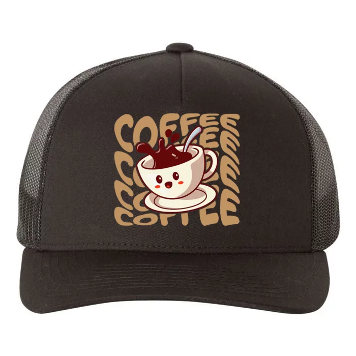 Coffee Lover Yupoong Adult 5-Panel Trucker Hat