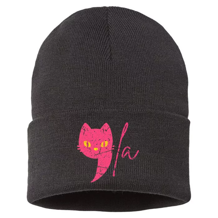 Comma La Cat Ladies For Kamala Harris Sustainable Knit Beanie