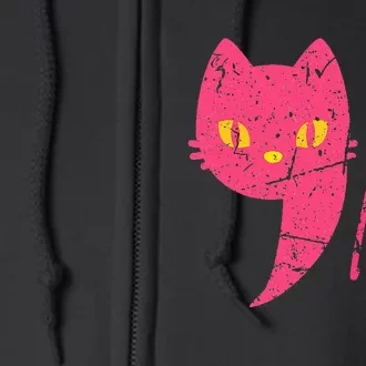 Comma La Cat Ladies For Kamala Harris Full Zip Hoodie