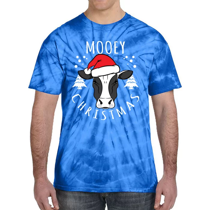 Cow Lover Cow Head Design Mooey Christmas Great Gift Tie-Dye T-Shirt