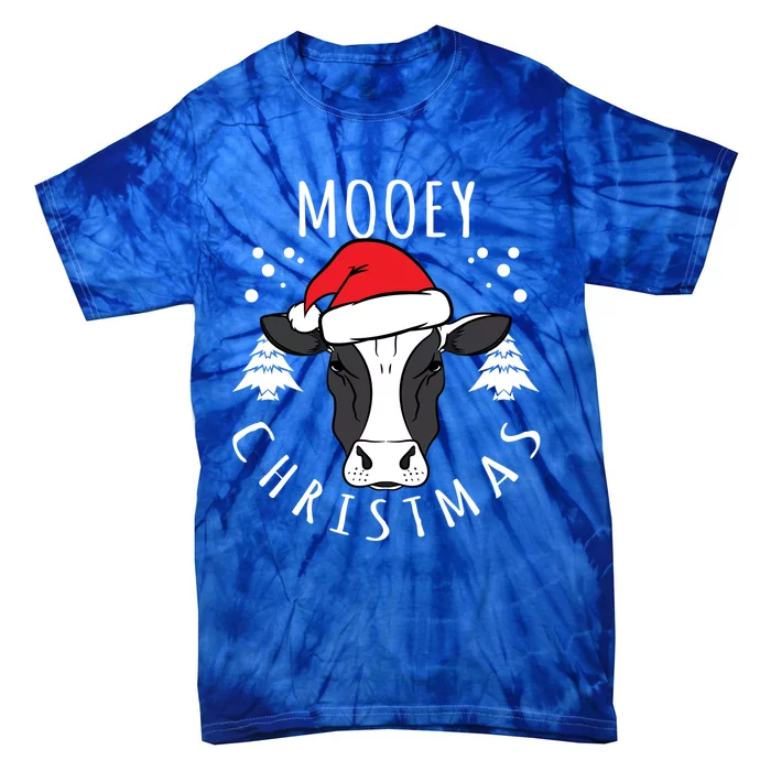 Cow Lover Cow Head Design Mooey Christmas Great Gift Tie-Dye T-Shirt