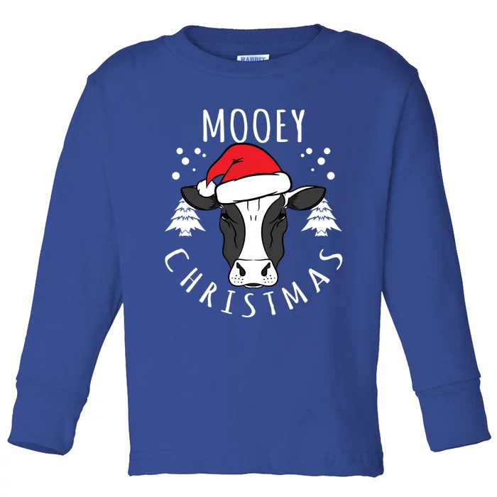 Cow Lover Cow Head Design Mooey Christmas Great Gift Toddler Long Sleeve Shirt