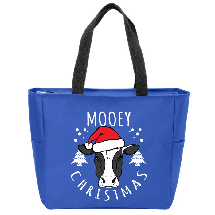 Cow Lover Cow Head Design Mooey Christmas Great Gift Zip Tote Bag