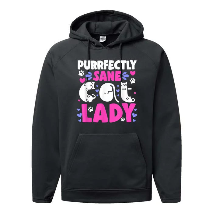 Cat Lady, Cat Lover, Womens Cat Tee, Cat Performance Fleece Hoodie