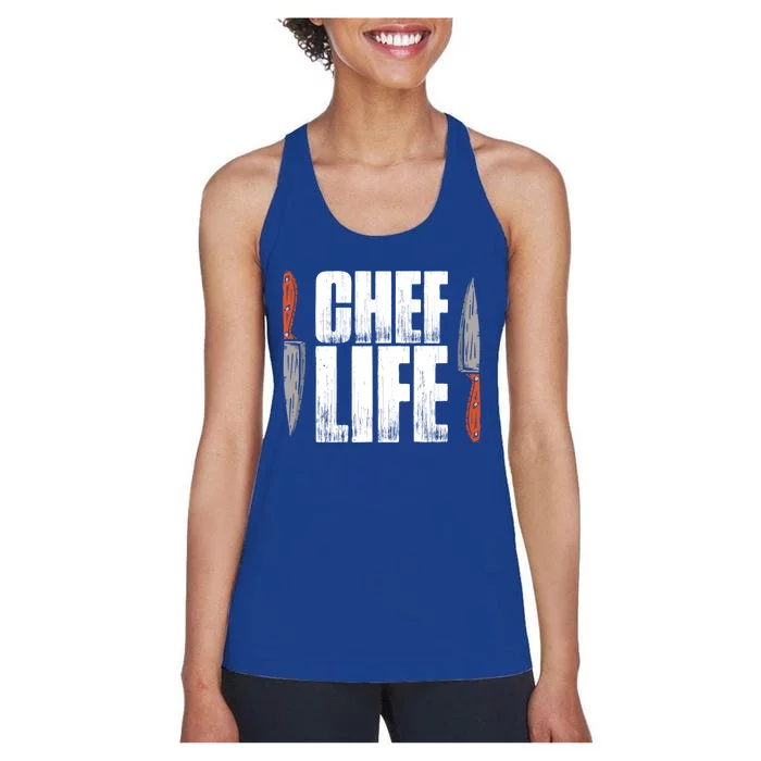 Chefs Life Cooking Culinary Art Cuisine Cook Chef Gift Women's Racerback Tank