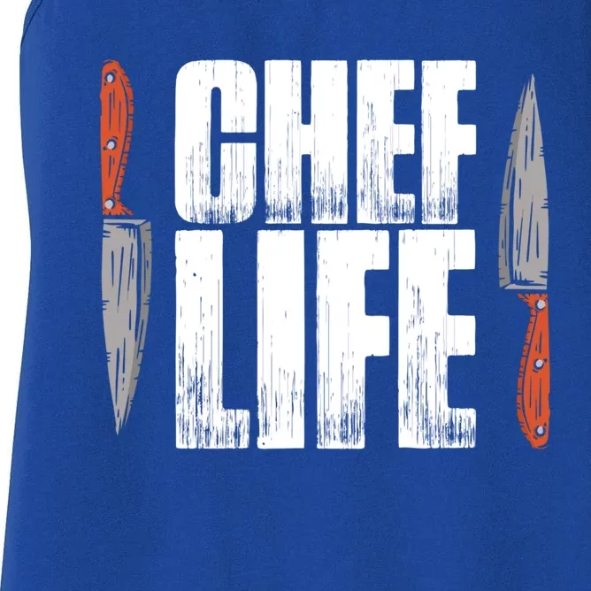 Chefs Life Cooking Culinary Art Cuisine Cook Chef Gift Women's Racerback Tank