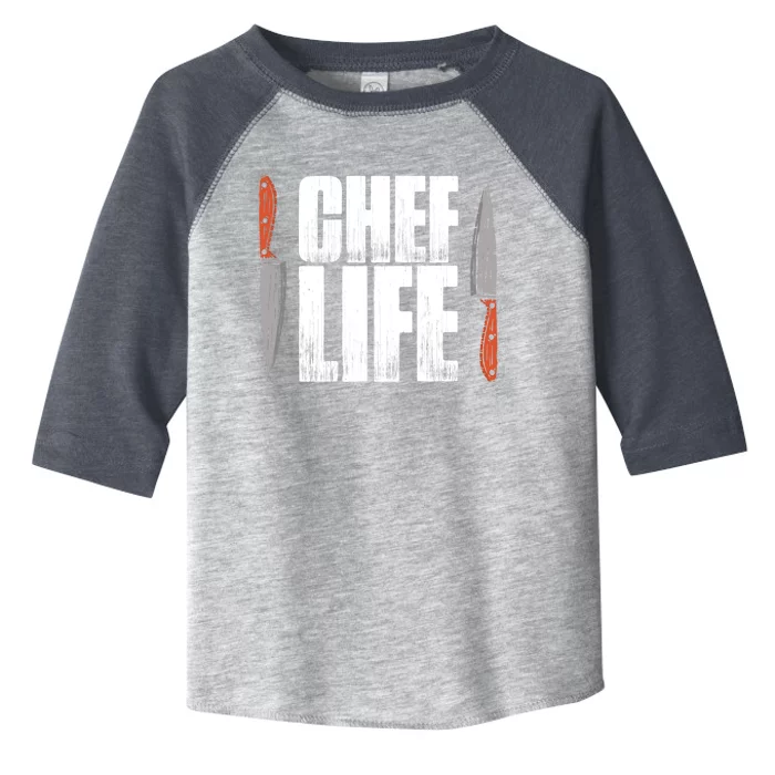 Chefs Life Cooking Culinary Art Cuisine Cook Chef Gift Toddler Fine Jersey T-Shirt