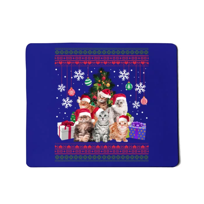 Cat Lover Christmas Funny Ugly Merry Cat Mom Dad Cool Gift Mousepad