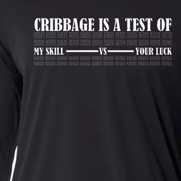 Cribbage Lover Cribbage Board Game Champion Cribbage Cooling Performance Long Sleeve Crew