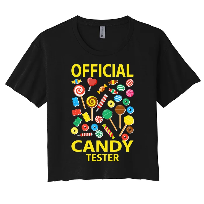 candy land costumes candy land candy security Women's Crop Top Tee