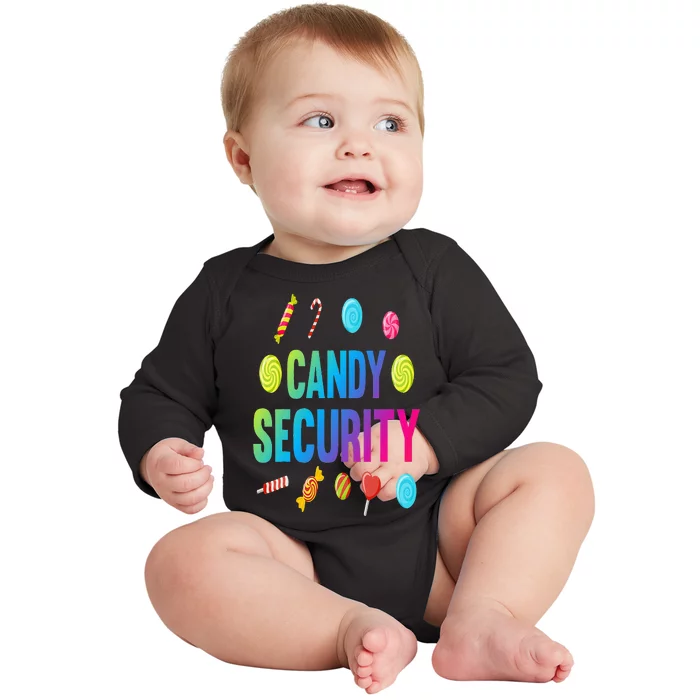 candy land costumes adult candy land candy security Baby Long Sleeve Bodysuit