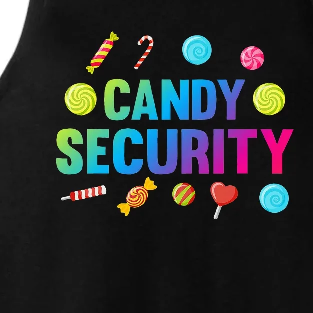 candy land costumes candy land candy security Ladies Tri-Blend Wicking Tank