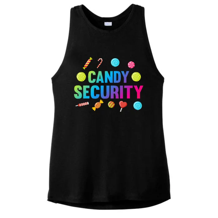 candy land costumes candy land candy security Ladies Tri-Blend Wicking Tank