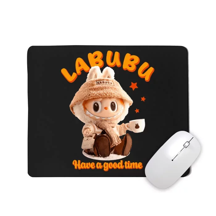 Cute Labubu Classic Pose Funny Labubu Mousepad