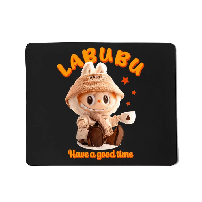 Cute Labubu Classic Pose Funny Labubu Mousepad