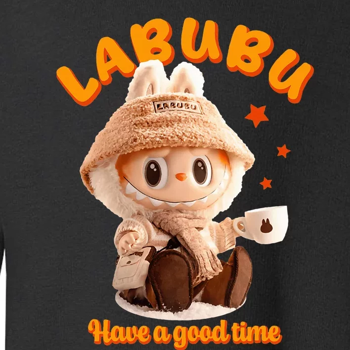 Cute Labubu Classic Pose Funny Labubu Toddler Sweatshirt