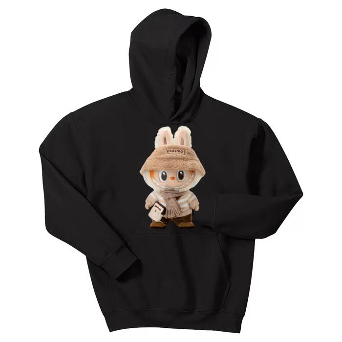 Cute Labubu Classic Pose Fun Labubu Lover Gifts Kids Hoodie