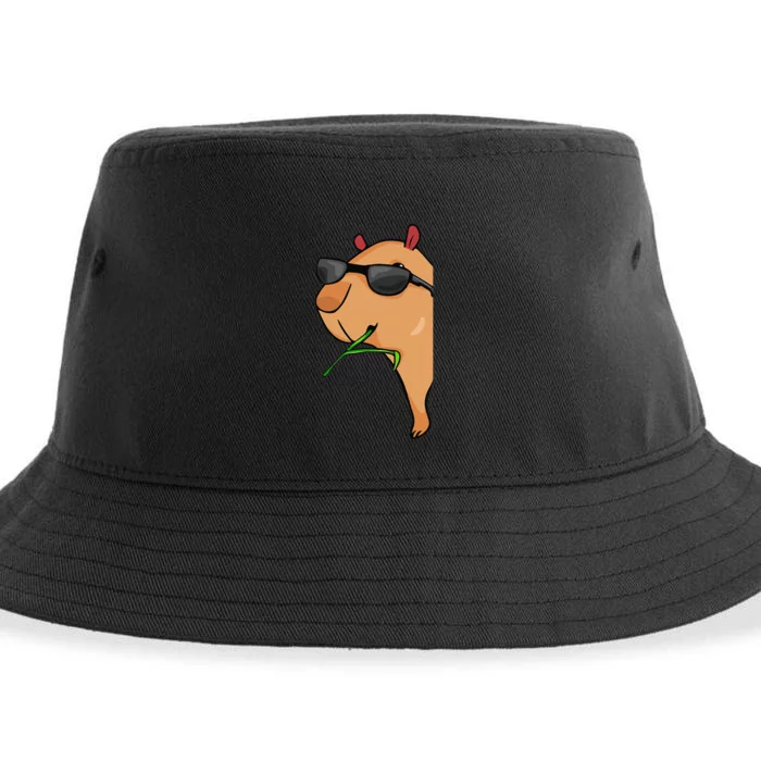 Capybara Lover Capybara Sustainable Bucket Hat