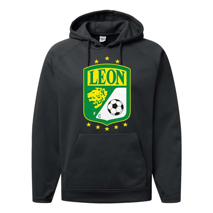 Club Leon Club LeóN Supporter Fan Mexico Mexican Performance Fleece Hoodie