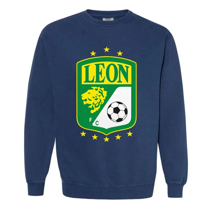 Club Leon Club LeóN Supporter Fan Mexico Mexican Garment-Dyed Sweatshirt