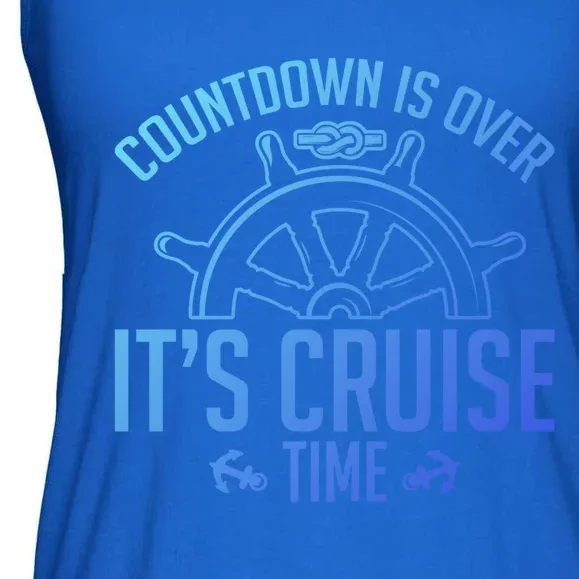 Cruise Lovers Countdown Is Over Its Cruise Time Cruising Meaningful Gift Ladies Essential Flowy Tank